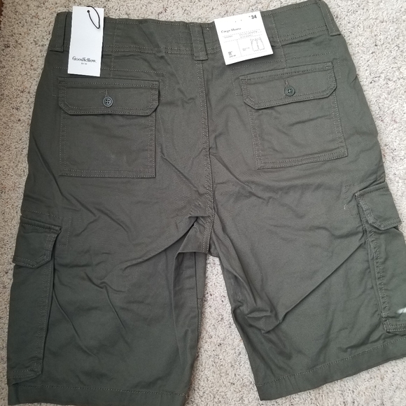 Goodfellow & Co Shorts Goodfellow Co Mens Army Green 1 Cargo Shorts